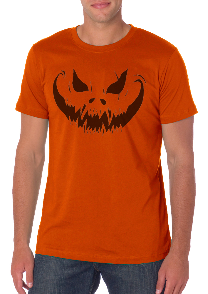 Men’s Scary-Pumpkin Face Halloween T-shirt – Reverb Clothing