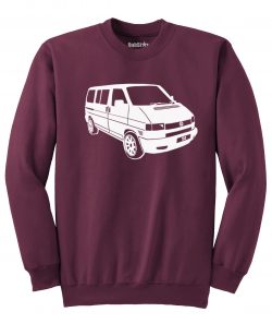 VW T4 Sweater - maroon